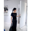 慵懶斜肩顯瘦棉TEE_9
