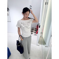 慵懶斜肩顯瘦棉TEE_3