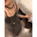 細帶水洗棉休閒洋裝_1