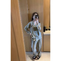 好好睡覺～米奇刺繡慵懶卡通居家服睡衣_8