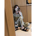 好好睡覺～米奇刺繡慵懶卡通居家服睡衣_7