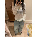 高級感可斜肩彈性蕾絲上衣_2