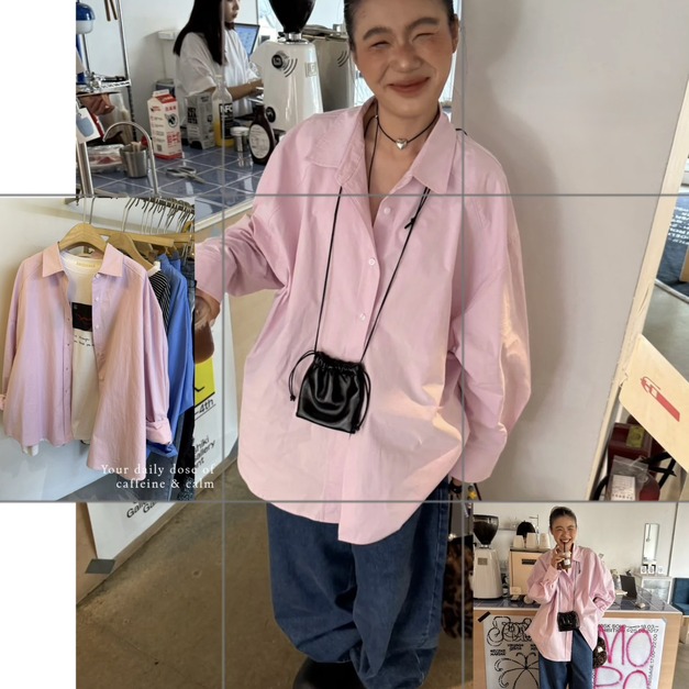 慵懶INS韓系百搭襯衫