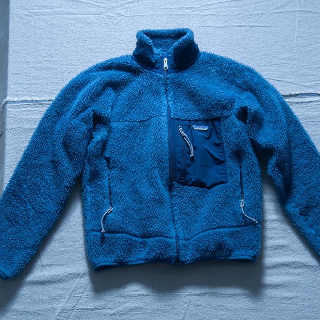 原版古著 2000年 Patagonia Retro-X 深藍配色 搖粒絨熊衣外套 ( A款 )