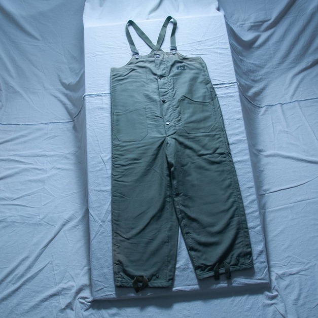 " 庫存新品 " 原版古着 40年代 二戰 USN 美國海軍公發甲板吊帶褲 ( A款 )