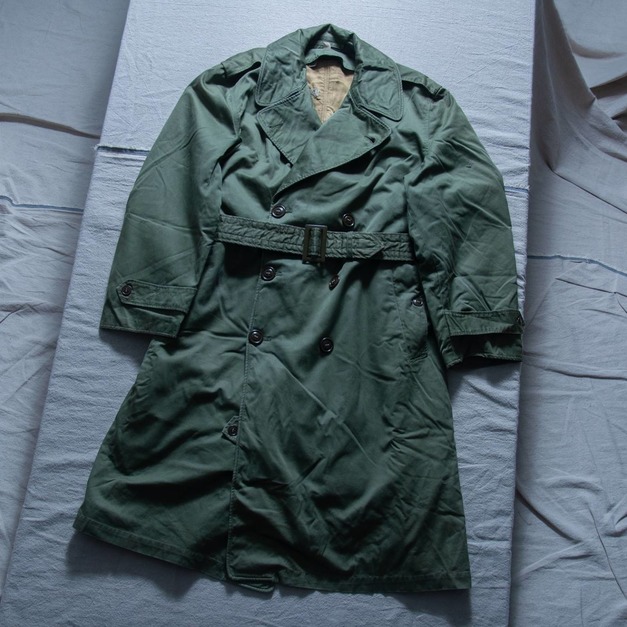 原版古着 韓戰1950 美軍公發 OG107 雙排扣大衣附內裏