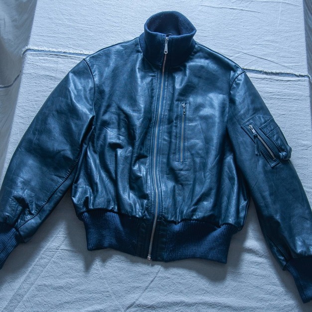 原版古着 70年代 德國空軍 西德公發飛行皮衣夾克