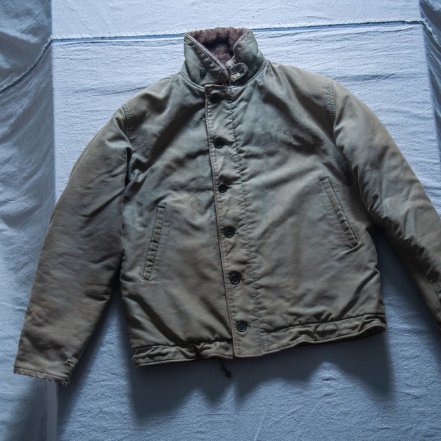 原版古着 40年代 二戰美國海軍公發 N1 甲板外套 尺寸 42 號