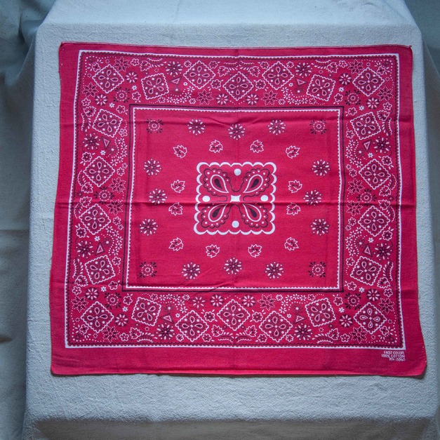 60年代 古著 RN13960 Paris 餅乾柄 Bandana / 60R03