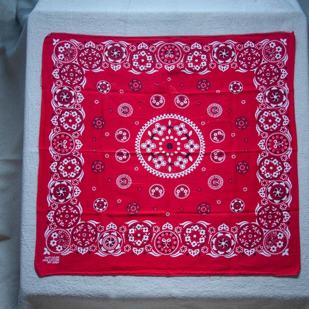60年代 古著 RN13960 Paris Bandana / 60R18