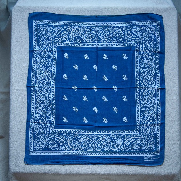 70年代 古著 RN13960 Paris Bandana / 70B08