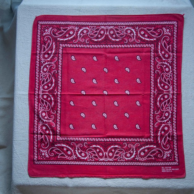 70年代 古著 RN13960 Paris Bandana / 70R09