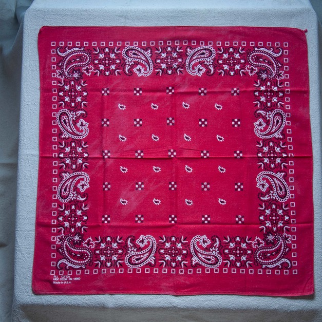 70年代 古著 RN13960 Paris Bandana / 70R12