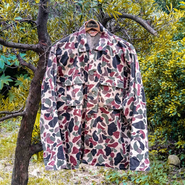 古著 70年代 英屬香港製 Storm Pruf 獵鴨迷彩長袖襯衫