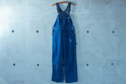 原版古著 70年代 美國製 Lee 丹寧牛仔吊帶褲 古着工作吊帶褲