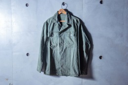 原版古着 40年代 美國陸軍公發 M47 第四型 HBT 人字紋布料 13星釦 野戰襯衫 4th Pattern ( B款 )