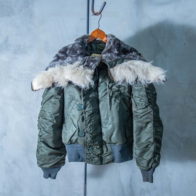 原版古着 70年代 USAF 美軍公發 N2B 美國空軍 連帽飛行夾克外套