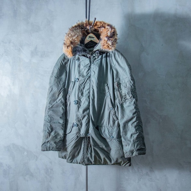 原版古着 70年代越戰 USAF 美軍公發 N3B 連帽飛行大衣