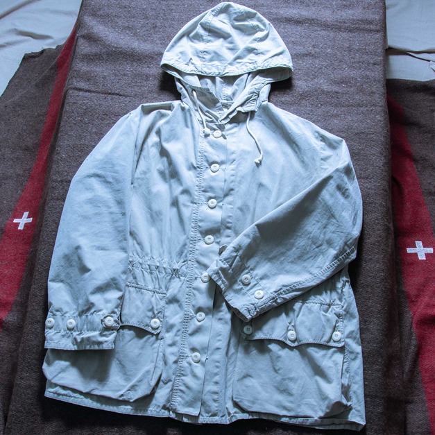 原版 歐洲古着 瑞典公發 山岳部隊軍用雪地大衣 連帽罩衫