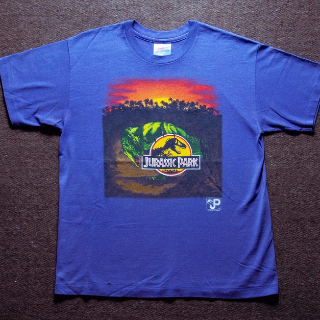 90年代 美國製 Hanes 出品 侏儸紀公園 50/50 古著T恤 TA01