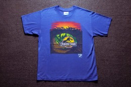 90年代 美國製 Hanes 出品 侏儸紀公園 50/50 古著T恤 TA01