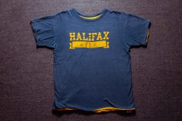 70年代 美國製 Champion 出品 藍標 Halifax 古著雙面T恤 TA02