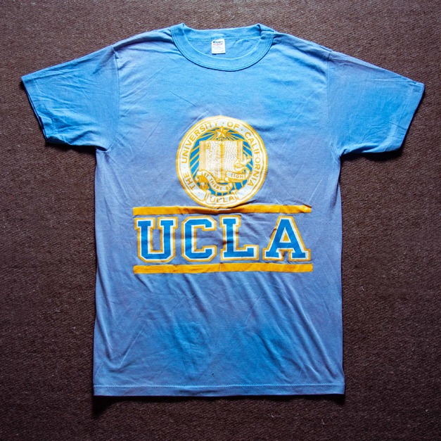 80年代 美國製 全新庫存 Champion 出品 UCLA 加州大學洛杉磯分校 50/50 大學古著T恤 Deadstock TA07