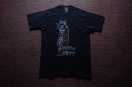 90年代 美國製 Fruits Of The Loom 水果牌 出品 Star Wars 星際大戰 Boba Fett 波巴·費特 電影古著T恤 TA20