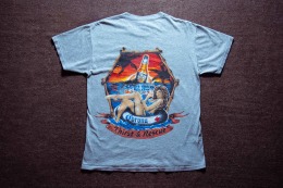 90年代 美國品牌 Delta Pro Weight 出品 Corona Extra 可樂娜特級啤酒 企業品牌廣告 古著霜降雪花T恤 TA26