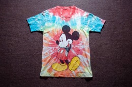 70年代 美國製 迪士尼 米老鼠 渲染 卡通古著T恤 TA27
