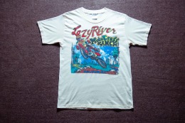 90年代 美國製 Jerzees by Russell 出品 喬治亞州 Dalton Lazy River 越野賽車場 50/50 古著T恤 TA29