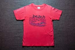 90年代 美國品牌 Hanes 出品 佛羅里達州 海灘鯊魚遊俠 紀念品 卡通古著T恤 TA37