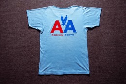 70年代 美國製 American Airlines 出品 美國航空公司 50/50 古著T恤 TA50