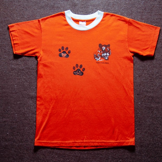 80年代 美國製 Boy Scouts Of America 出品 小老虎童子軍 50/50 古著滾邊T恤 TA55