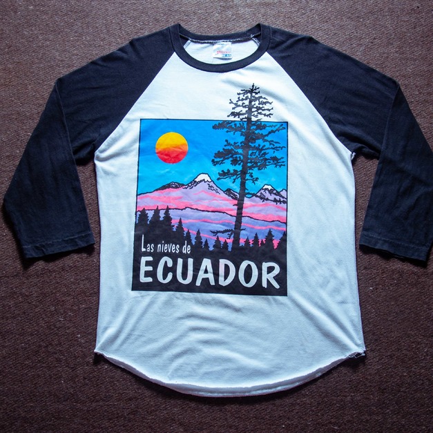 2000年代 美國品牌 Hanes 出品 涅維斯山景 50/50 古著七分袖T恤 TA56