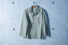 原版古着 40年代 二戰美國海軍陸戰隊公發 USMC HBT 人字紋布料 P41 野戰襯衫 ( C款 ）