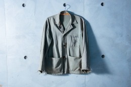 原版古着 40年代 二戰美國海軍陸戰隊公發 USMC HBT 人字紋布料 P41 野戰襯衫 ( F款 )