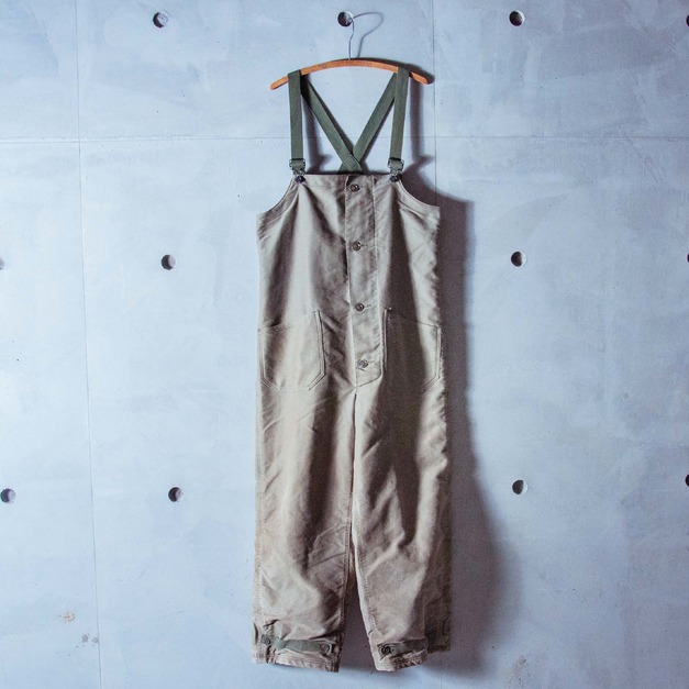 原版古着 50年代 韓戰 USN 美國海軍公發甲板吊帶褲 ( D款 )