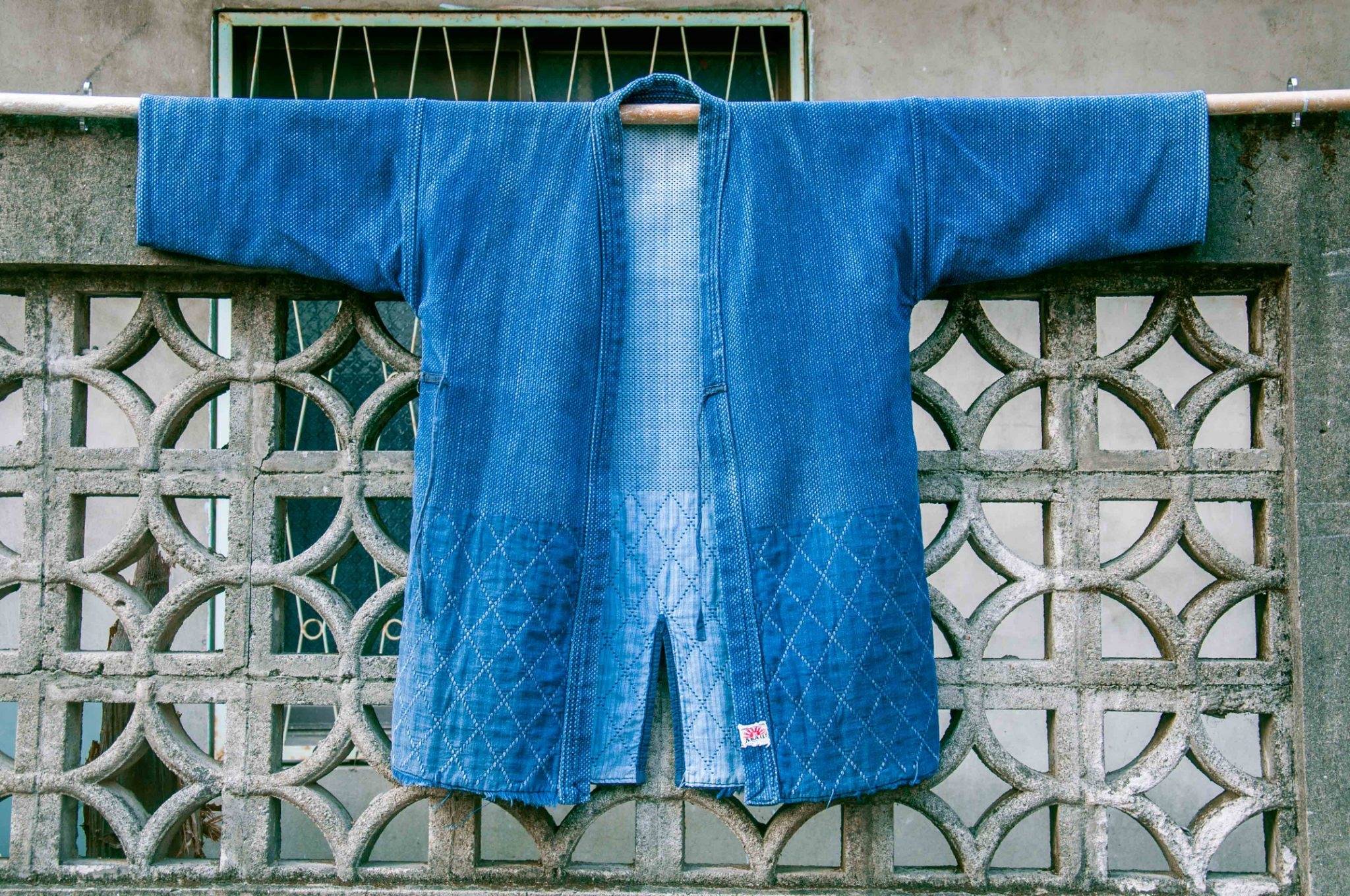 原版古着日本製刺子布藍染劍道服( 二重二劍) | A TRAP IN THE CLOSET