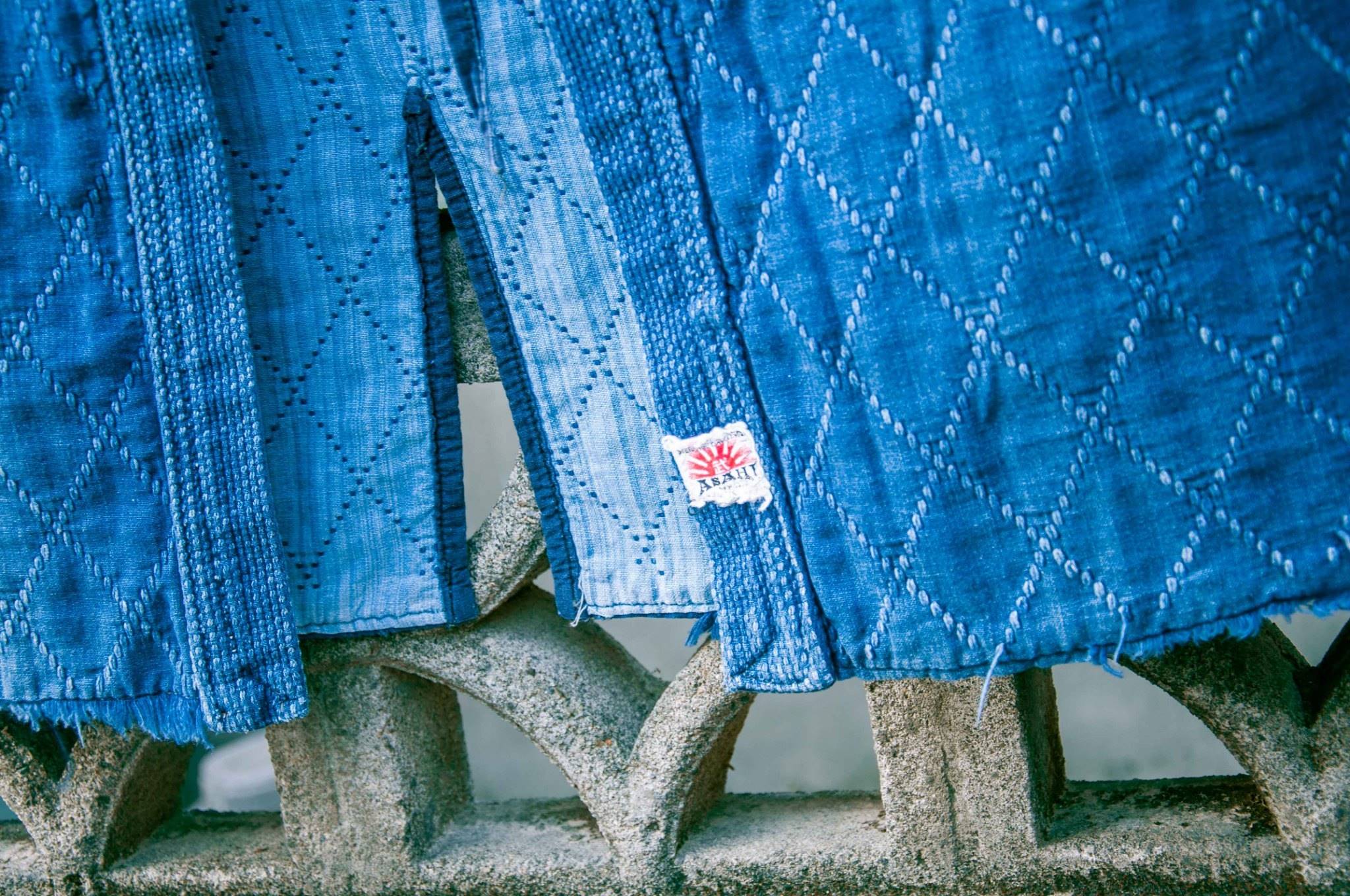原版古着日本製刺子布藍染劍道服( 二重二劍) | A TRAP IN THE CLOSET