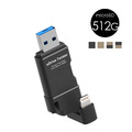 【TEKQ】uDrive Twister 512G iPhone MicroUSB 三用 蘋果隨身碟(4色)_1