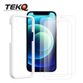 【TEKQ】iPhone 12 mini 9H鋼化玻璃 螢幕保護貼 3入 附貼膜神器_2
