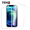 【TEKQ】iPhone 12/12Pro 9H鋼化玻璃 螢幕保護貼 3入 附貼膜神器_4