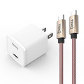 【TEKQ】20W USB-C PD 快速充電器+TEKQ USB-C 快充傳輸線-120cm_1
