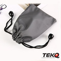 【TEKQ】萬用束口收納袋12X18CM 灰- 收納SSD / 收納袋 / 束口袋