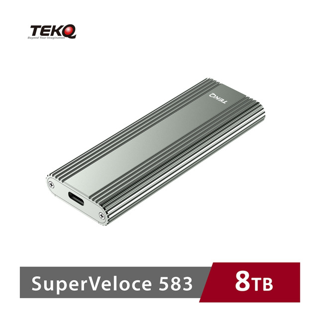 【TEKQ】583 SuperVeloce USB-C PCIe M.2 NVMe SSD 固態硬碟 外接盒夜幕綠-8TB