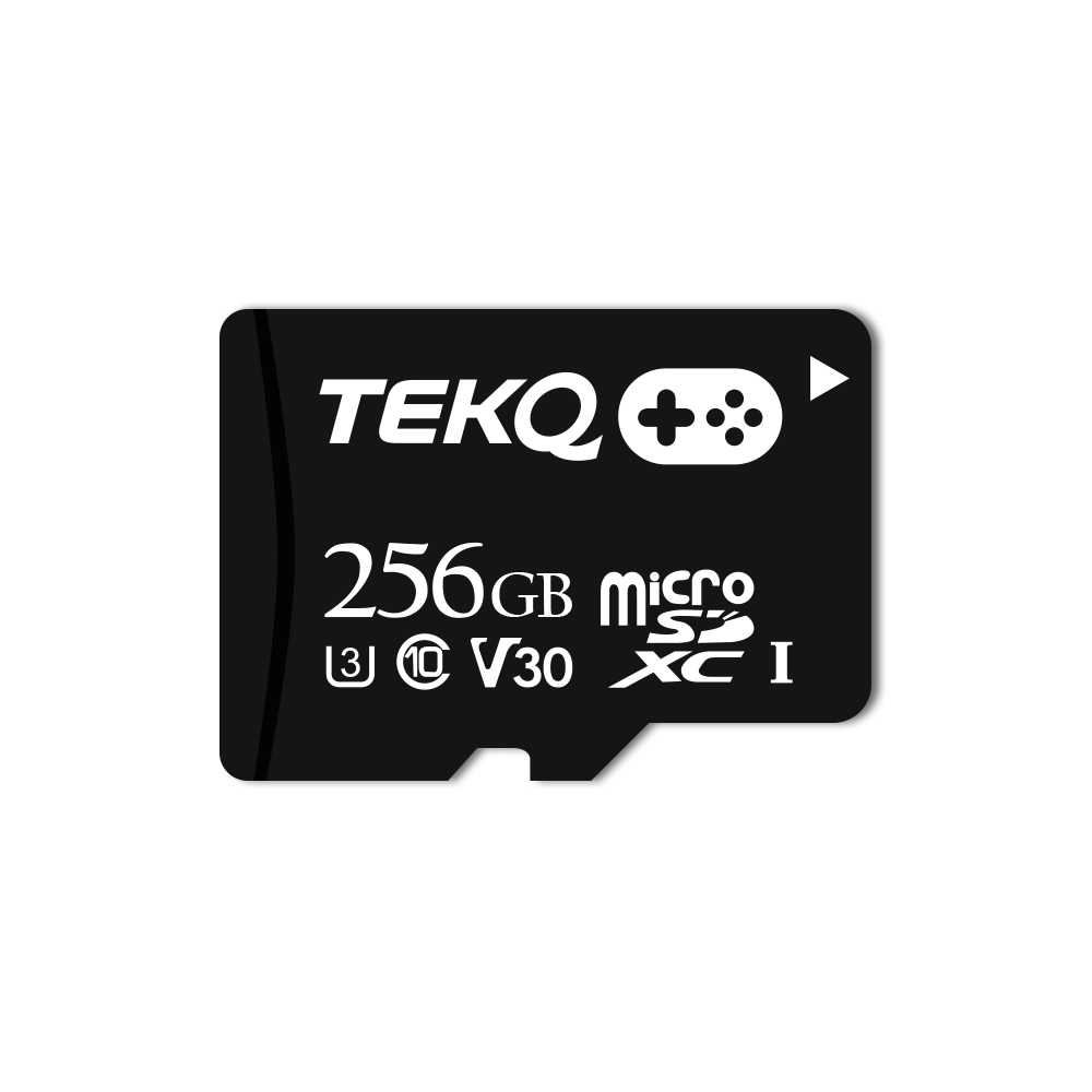 【TEKQ】256GB MicroSDXC UHS-I U3 V30 A1 電玩專用 記憶卡 附轉卡