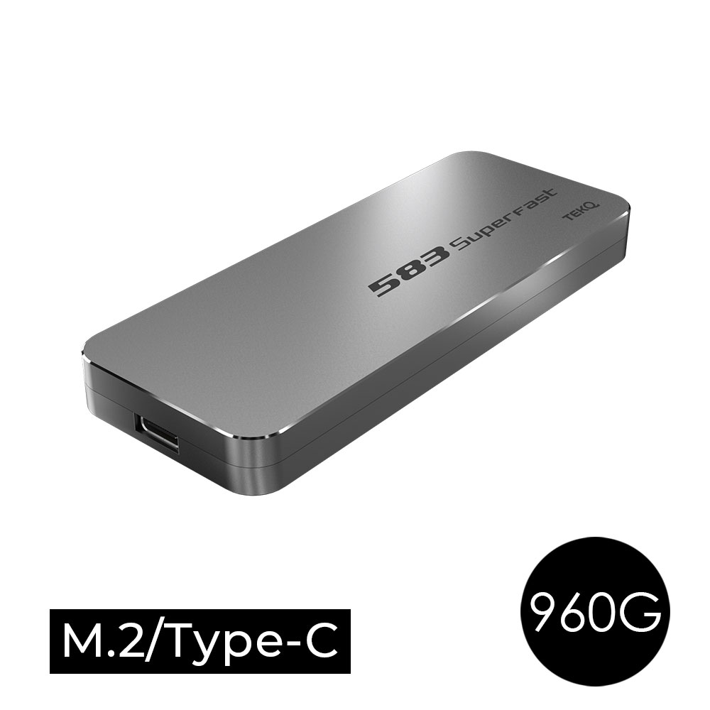 【TEKQ】583SuperFast 960G USB-C M.2 SSD 外接硬碟