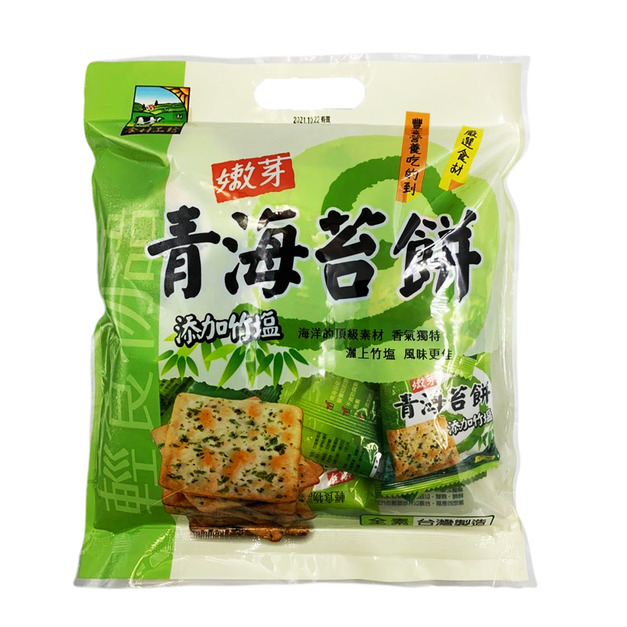 【食材工坊】竹鹽青海苔餅(300g/包)