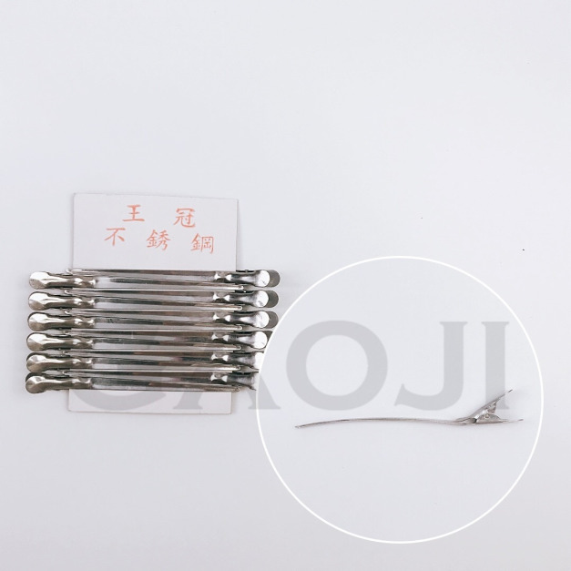 王冠 不銹鋼玫瑰夾(12支)